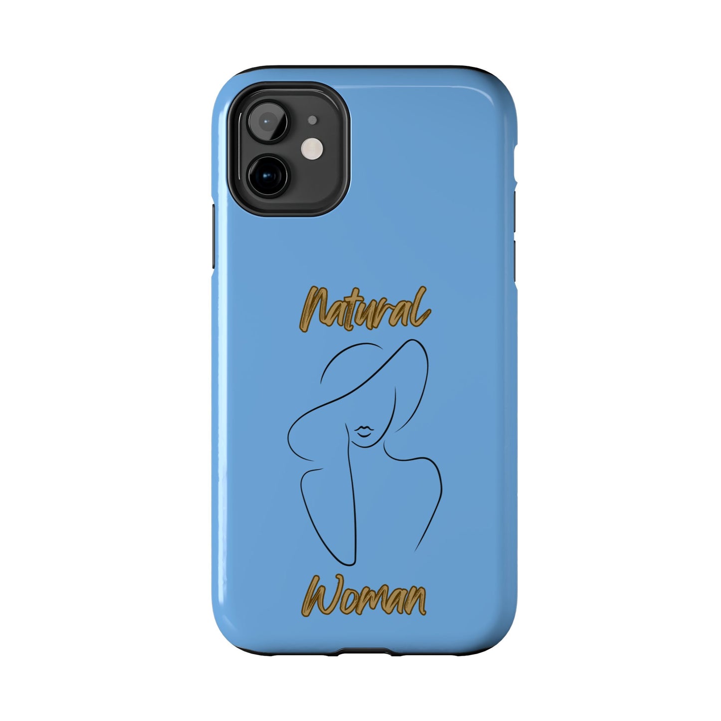 Natural Woman Sun Hat (BL) Tough Phone Cases LIGHT BLUE