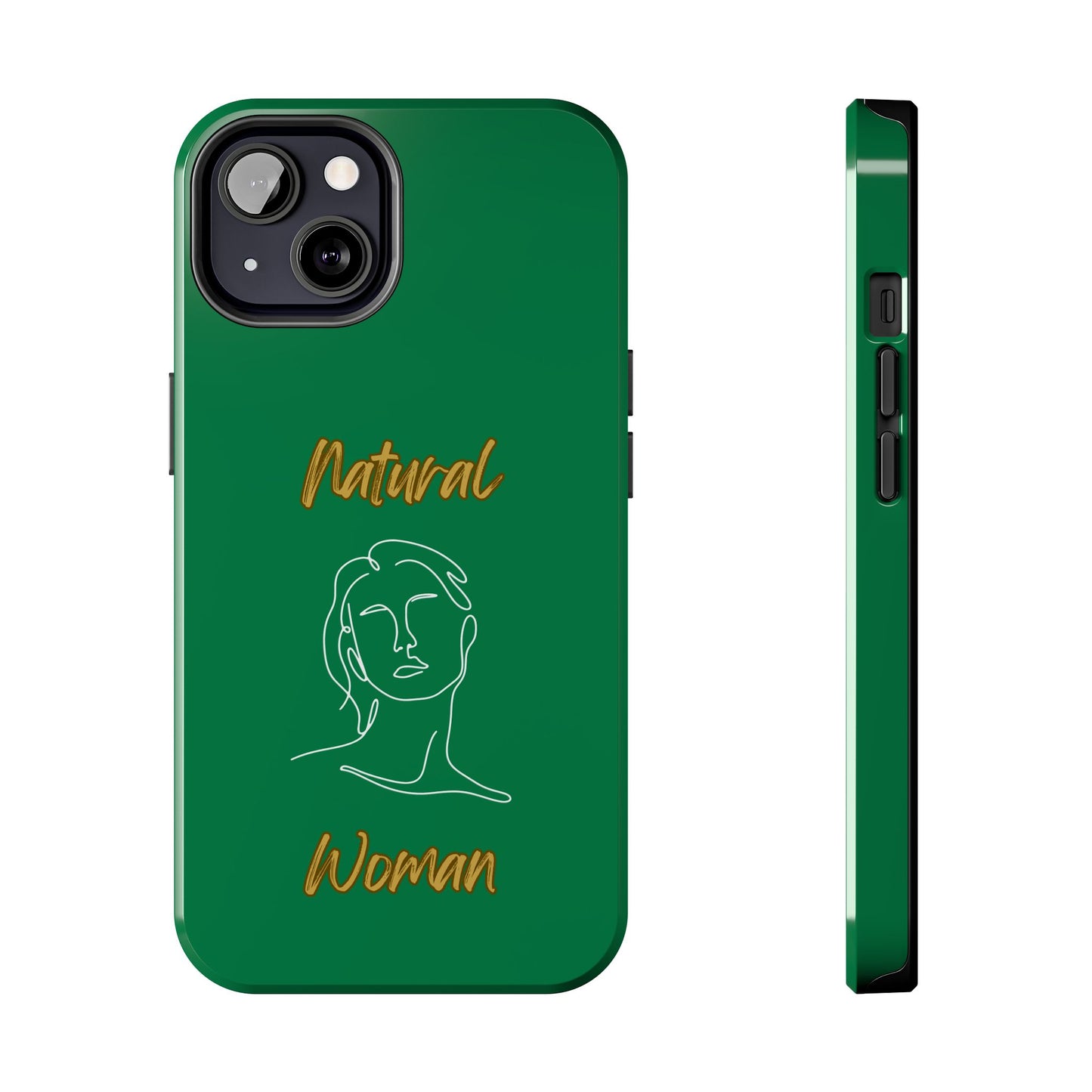 Natural Woman Hello (WL)Tough Phone Cases DARK GREEN