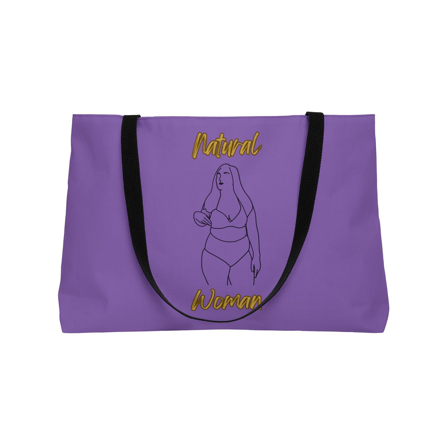 Natural Woman Full Beauty (BL) Weekender Tote Bag LIGHT PURPLE