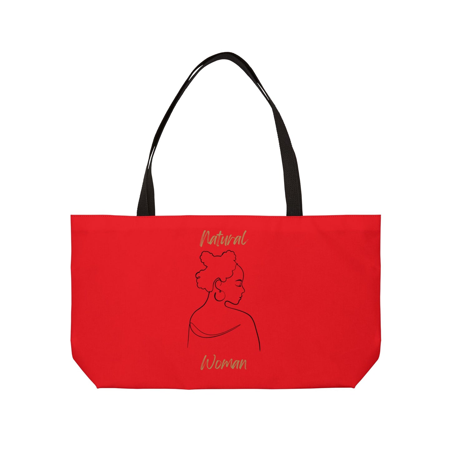 Natural Woman Twist (BL) Weekender Tote Bag RED