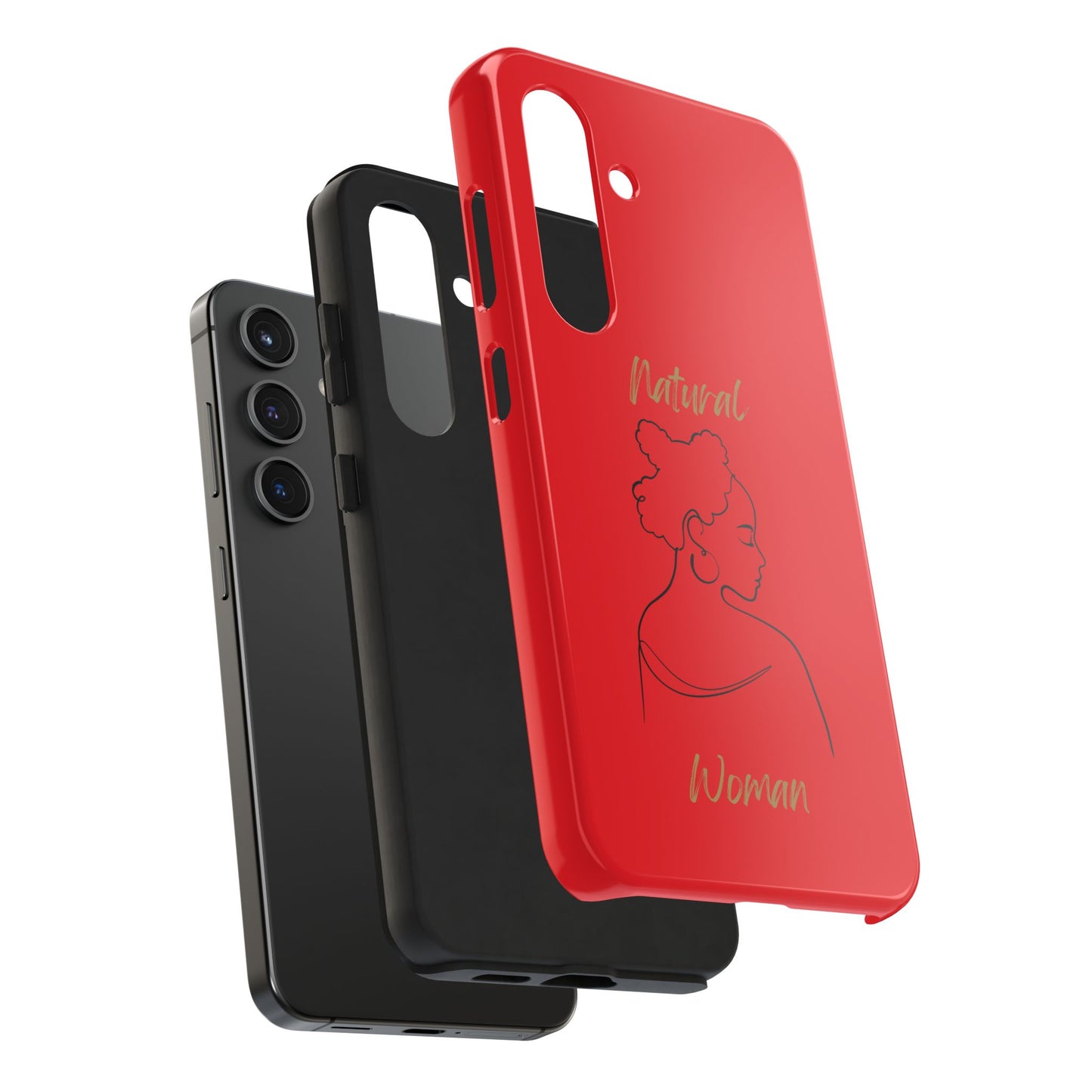 Natural Woman Twists (BL) Tough Phone Case RED