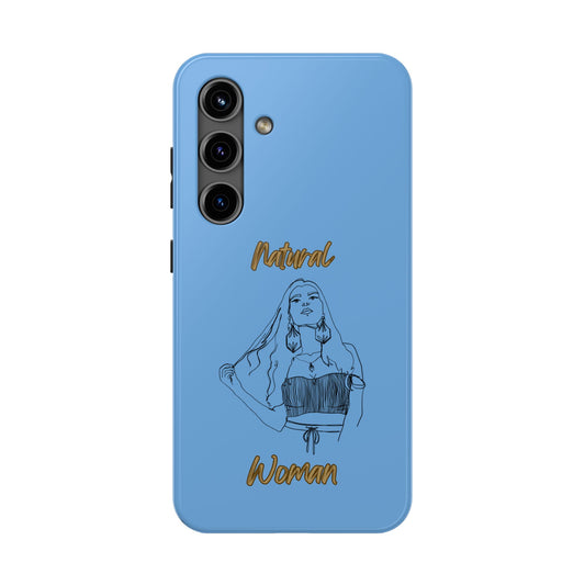 Natural Woman Thinking (BL)Tough Phone Cases LIGHT BLUE