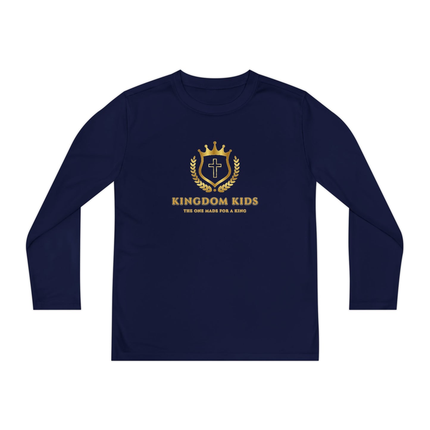 Kingdom Kids Youth Long Sleeve Tee - Crown Design