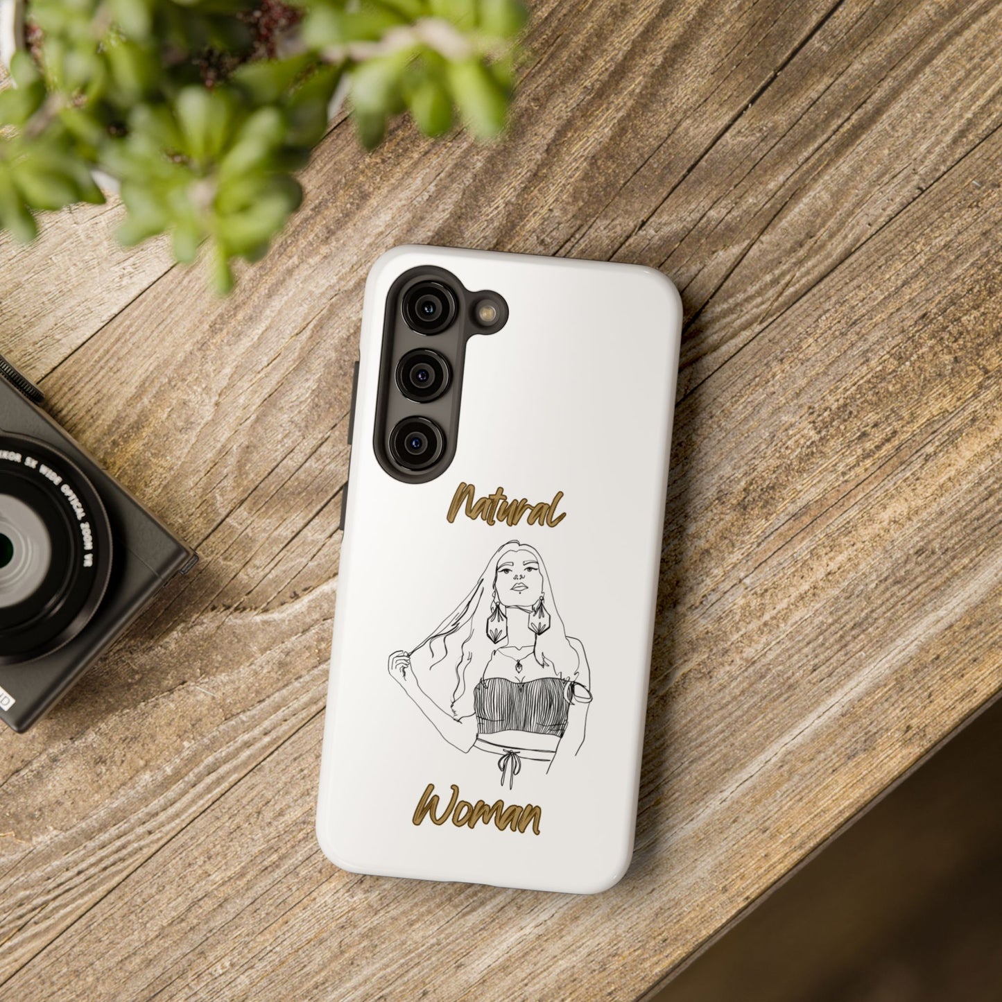 Natural Woman Thinking (BL)Tough Phone Cases WHITE