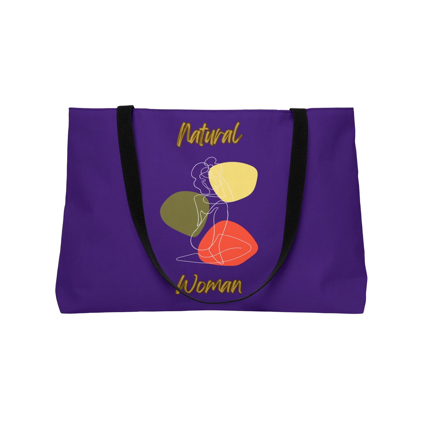 Natural Woman Colorful Pose (WL) Weekender Tote Bag PURPLE