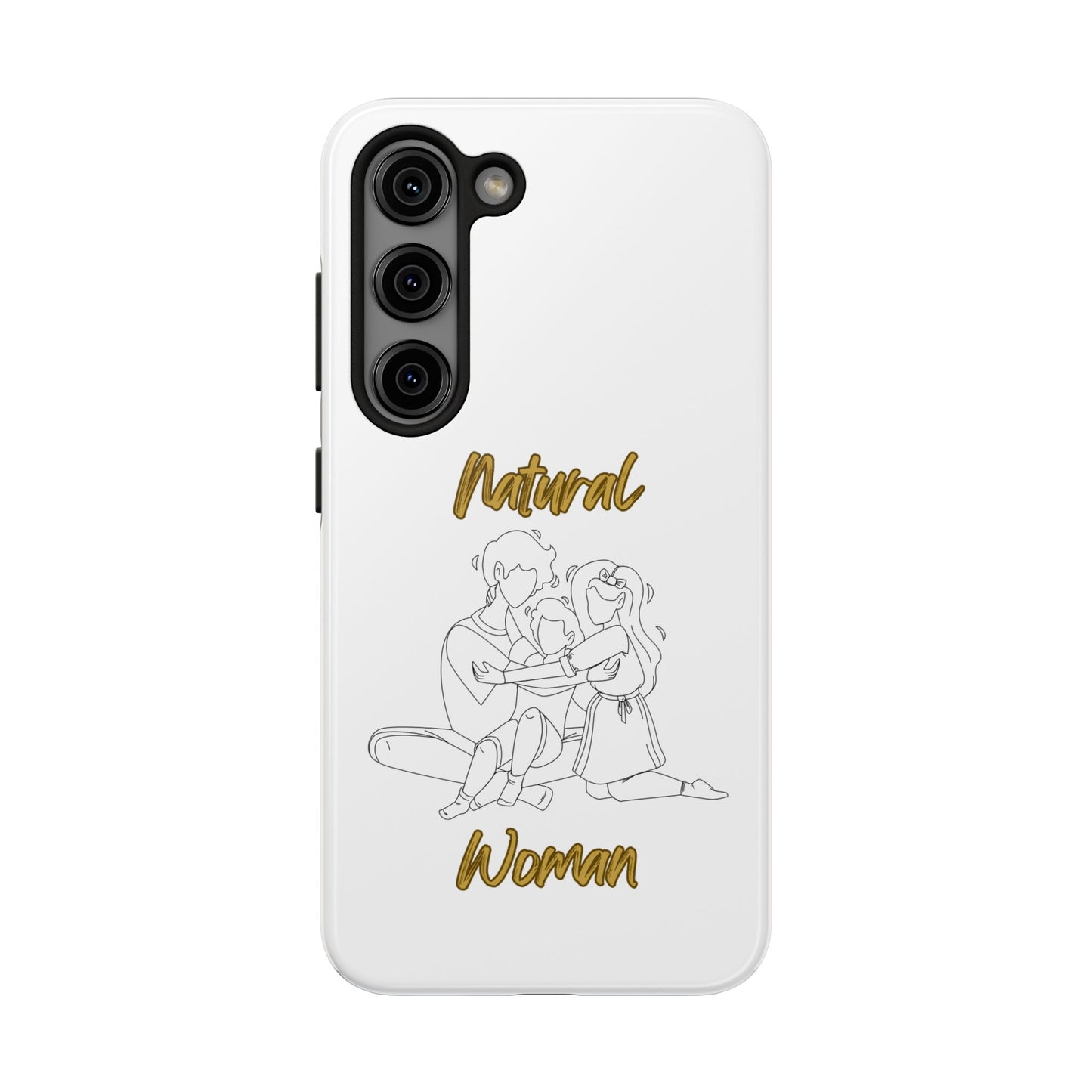 Natural Woman Bear Hugs (BL) Tough Phone Cases WHITE