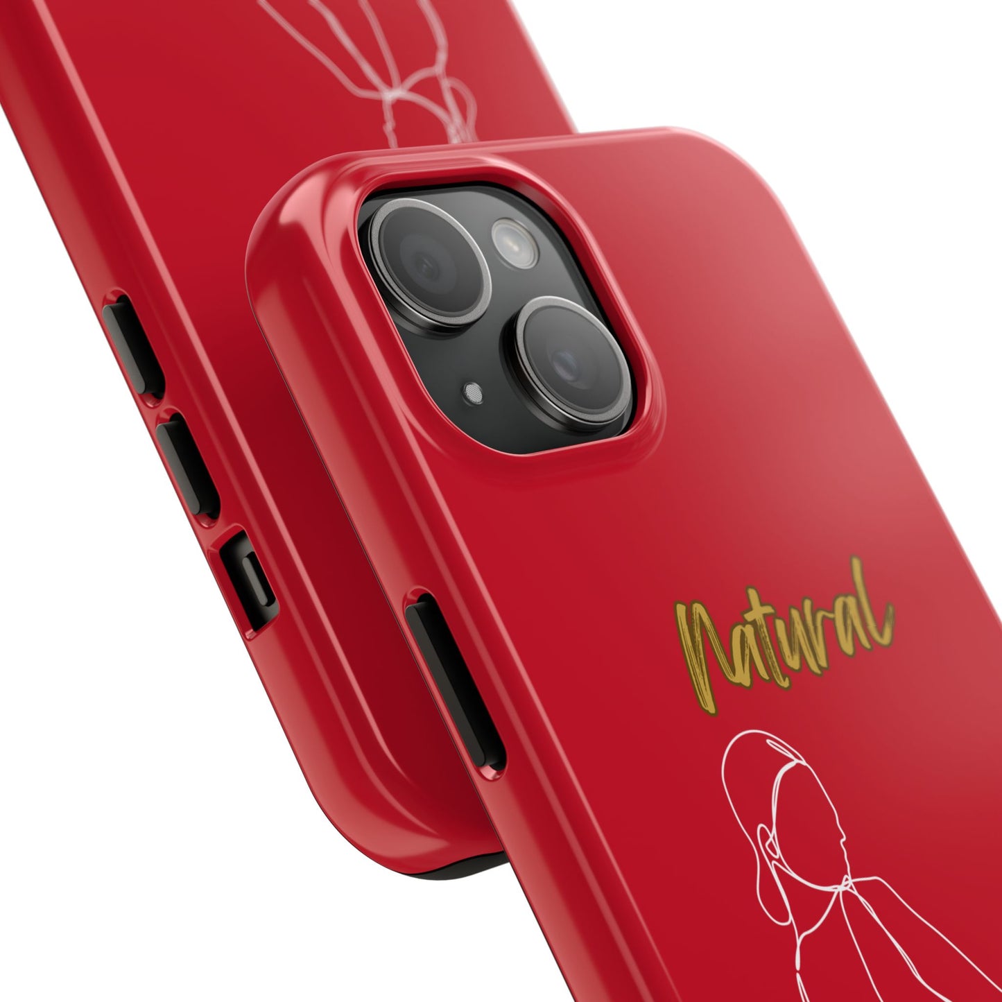 Natural Woman Hands Free (WL)Tough Phone Cases DARK RED