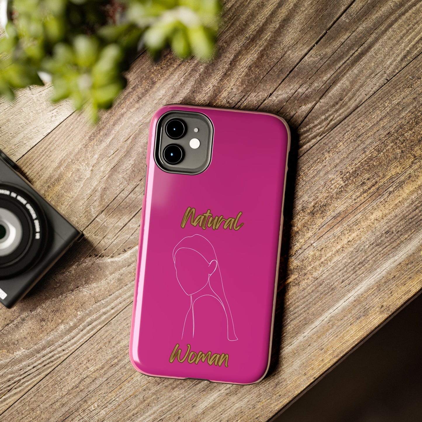 Natural Woman Tilted Look (WL)Tough Phone Cases PINK