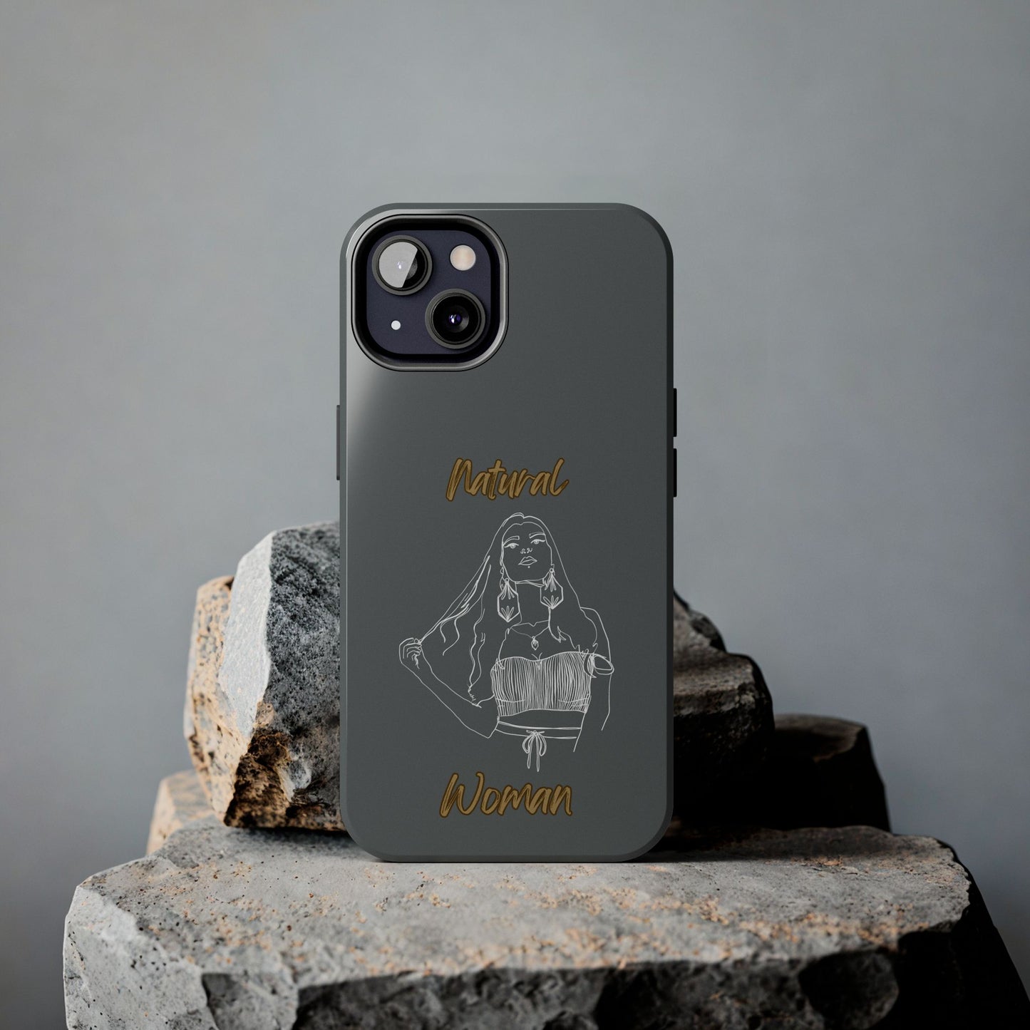 Natural Woman Thinking (WL)Tough Phone Cases DARK GREY