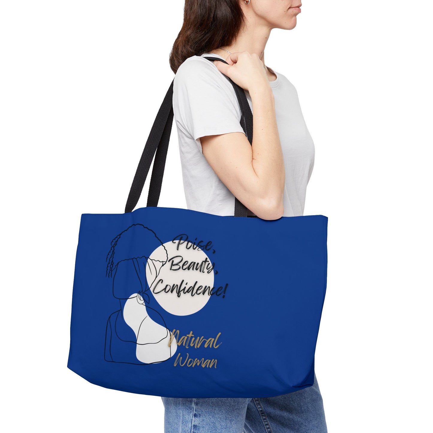 Natural Woman Puff (BL) Weekender Tote Bag DARK BLUE