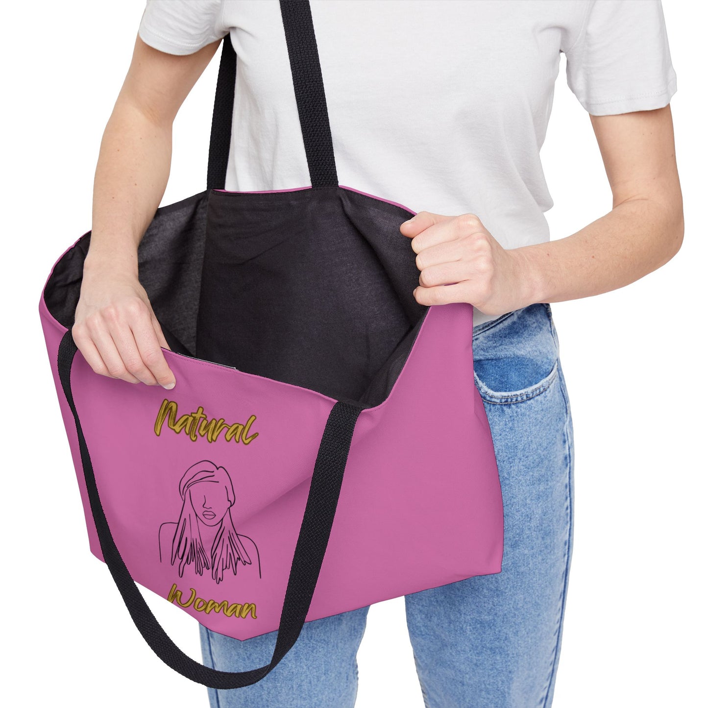 Natural Woman Content (BL) Weekender Tote Bag LIGHT PINK