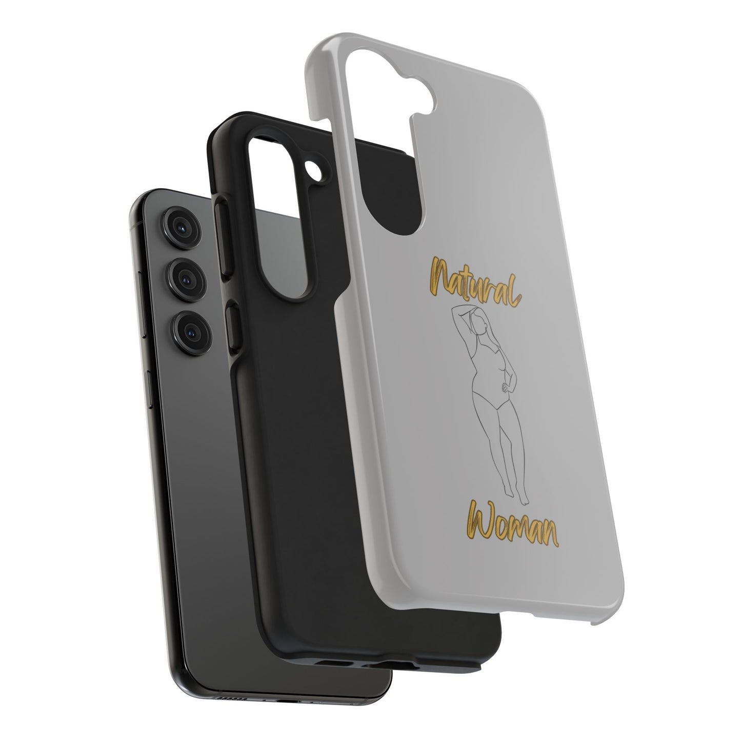 Natural Woman Looking Good (BL)Tough Phone Cases LIGHT GREY