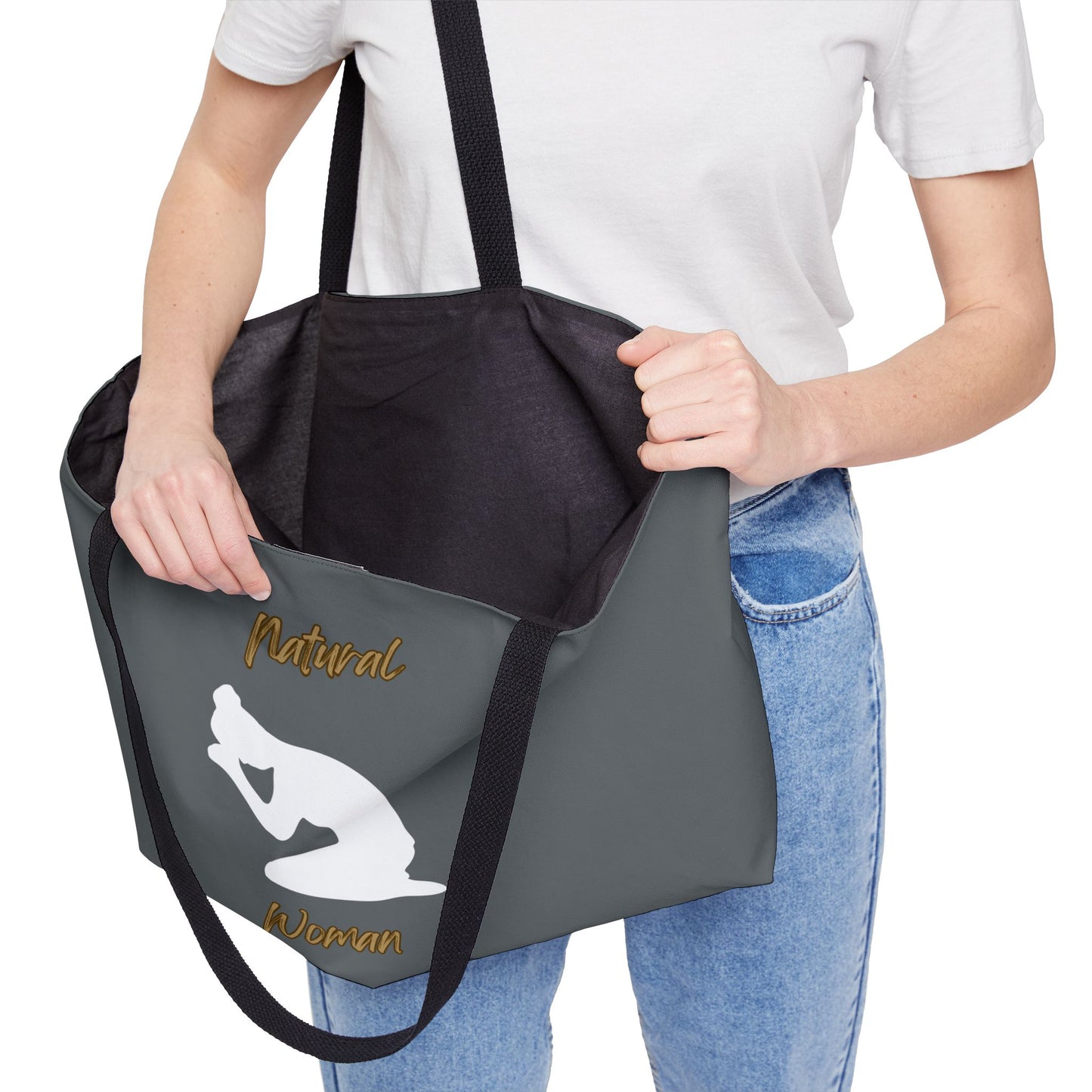 Natural Woman Pray (WL) Weekender Tote Bag DARK GREY