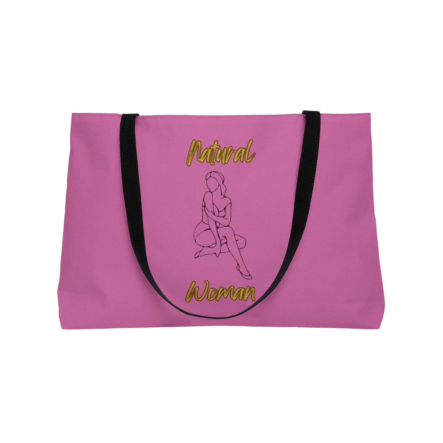 Natural Woman Shoulder Action (BL) Weekender Tote Bag LIGHT PINK