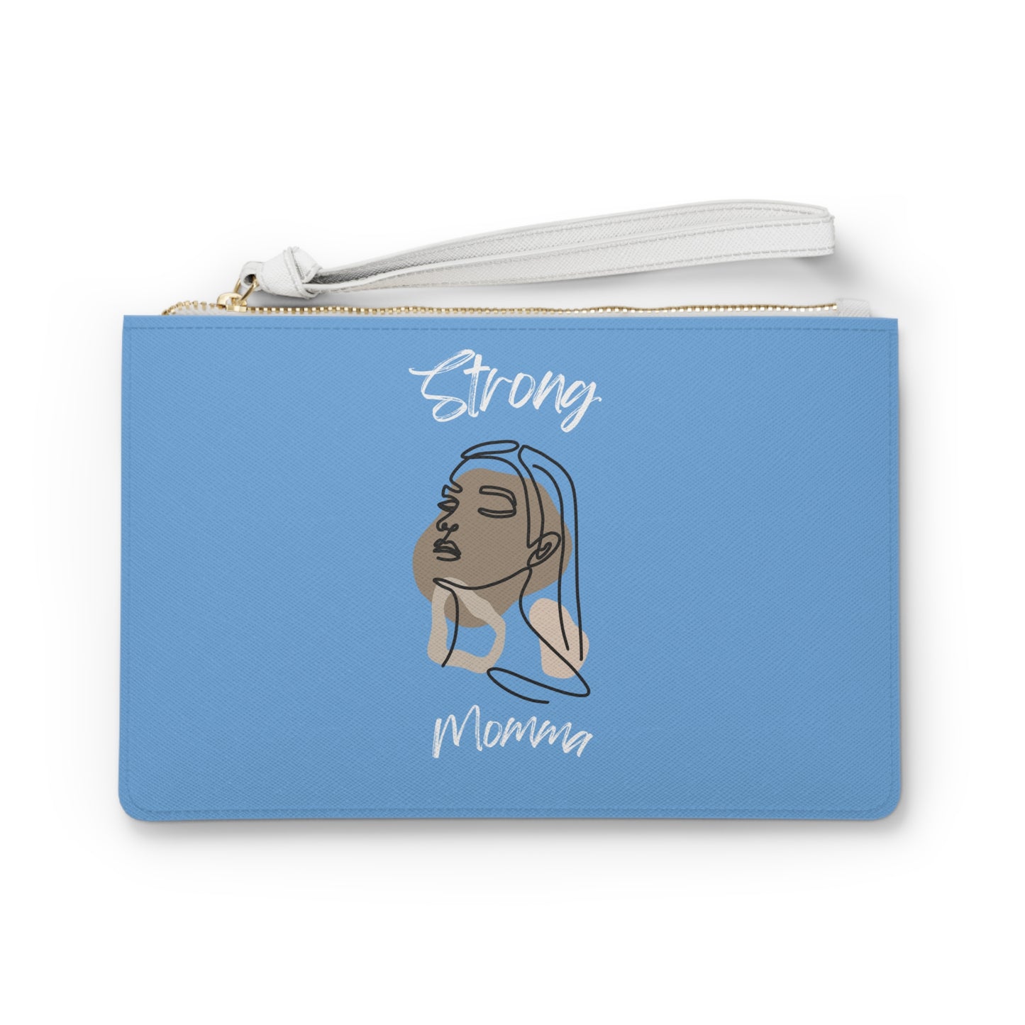 Strong Momma (WL) Clutch Bag LIGHT BLUE