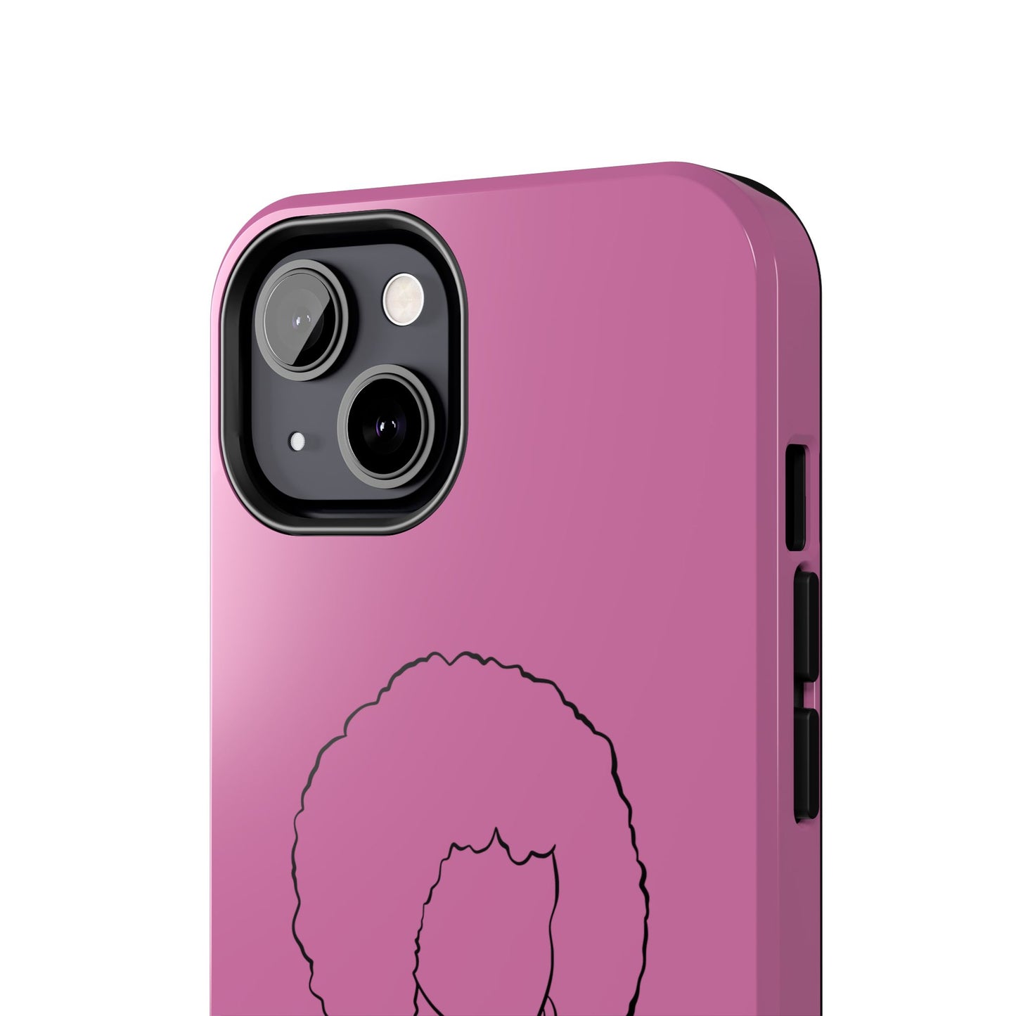 Natural Woman Afro (BL)Tough Phone Cases LIGHT PINK