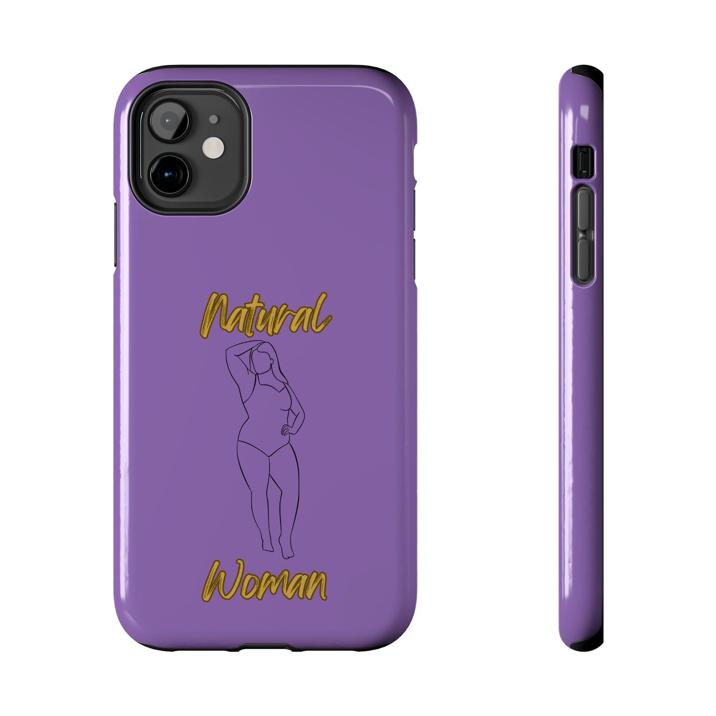 Natural Woman Looking Good (BL)Tough Phone Cases LIGHT PURPLE