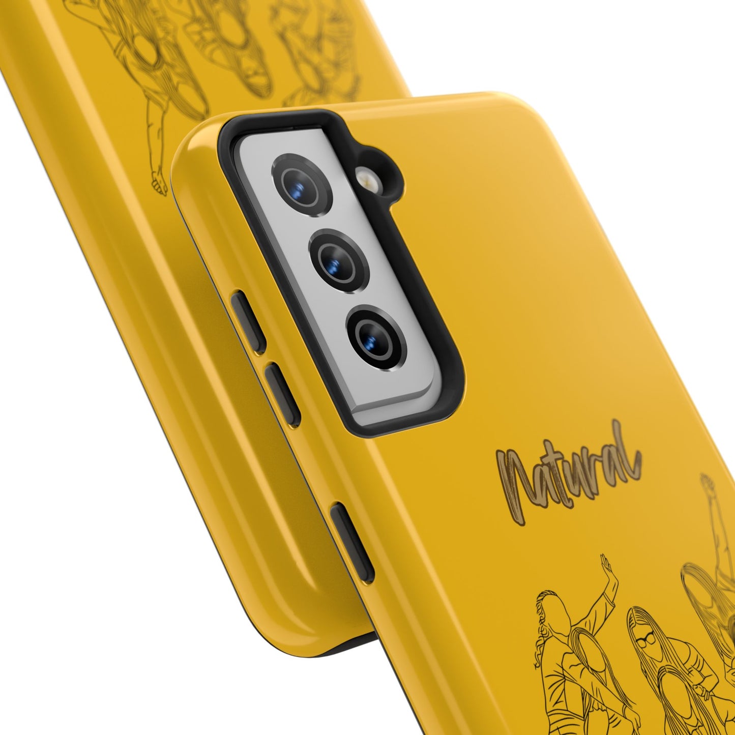 Natural Woman Piggy Back (BL)Tough Phone Cases YELLOW