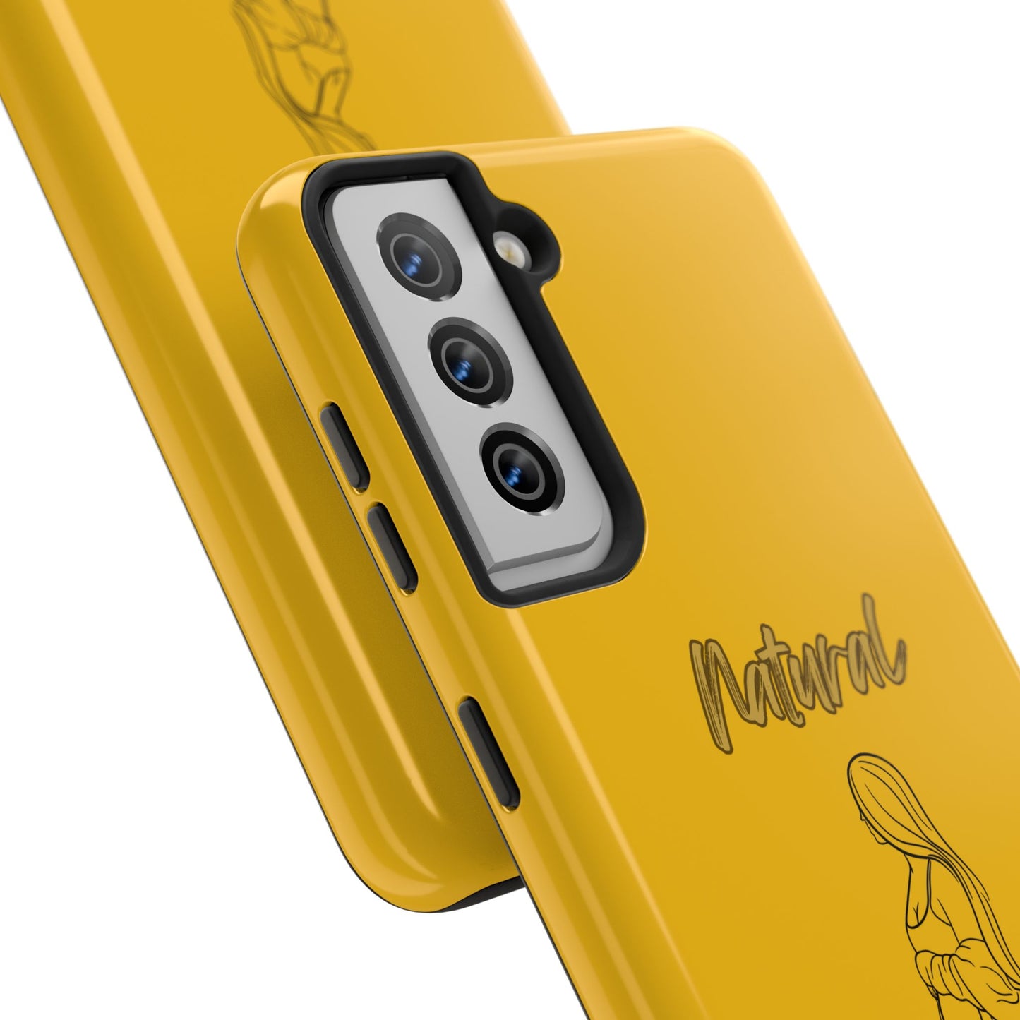Natural Woman Expecting (BL)Tough Phone Cases YELLOW