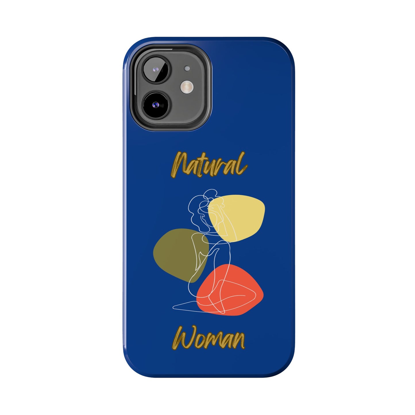 Natural Woman Colorful Pose (WL)Tough Phone Cases DARK BLUE
