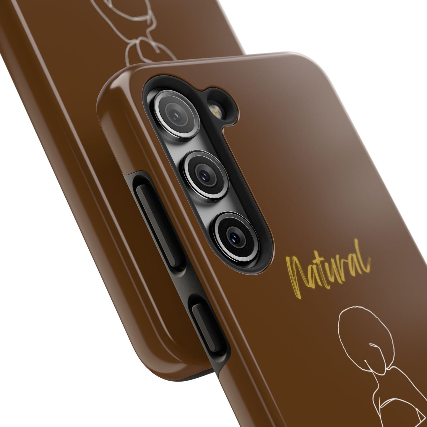 Natural Woman Sho Nuff (WL)Tough Phone Cases BROWN
