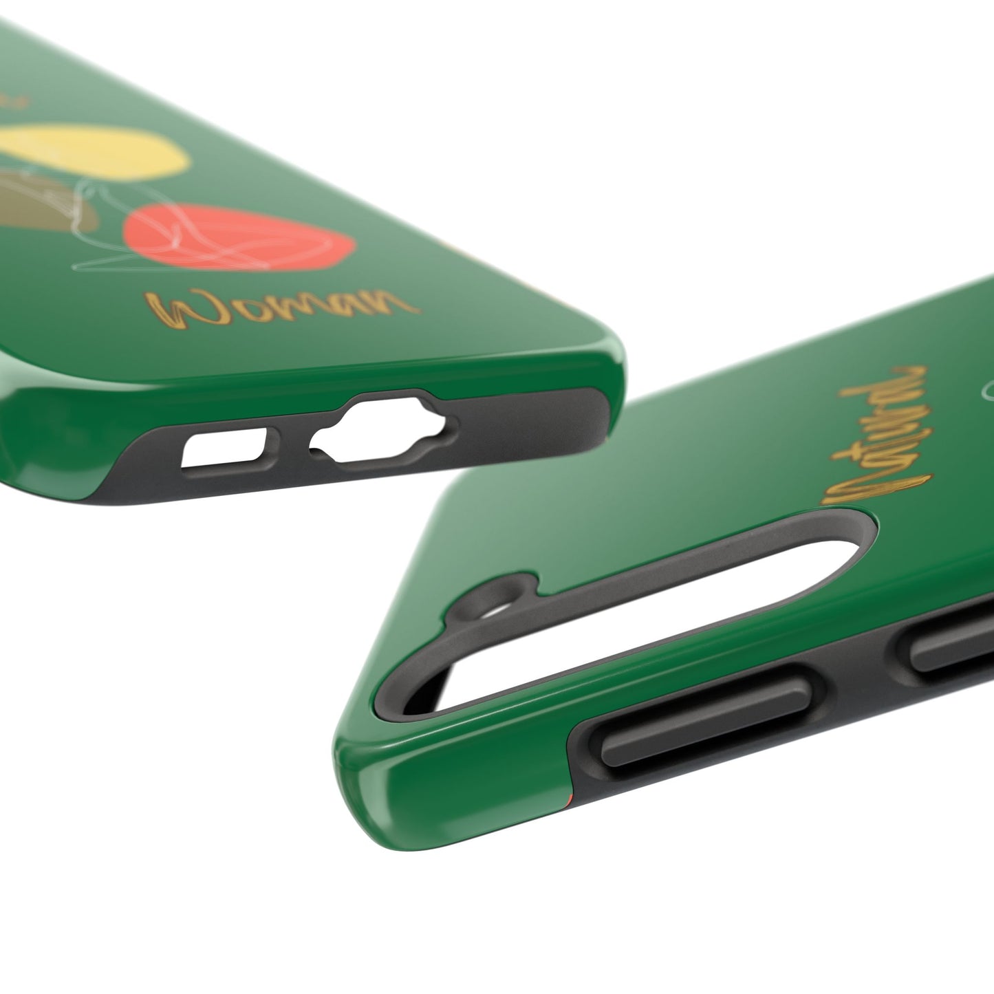 Natural Woman Colorful Pose (WL)Tough Phone Cases DARK GREEN