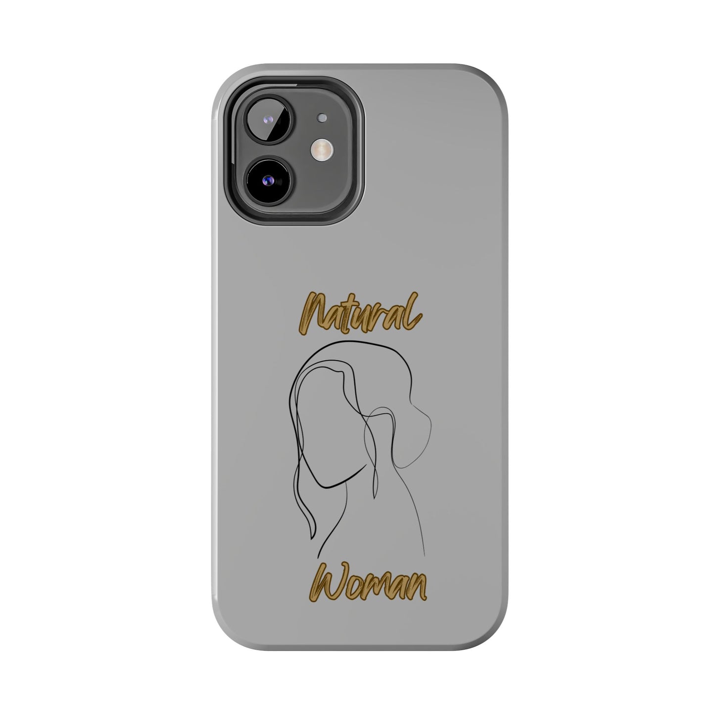 Natural Woman Hanging Hair (BL) Tough Phone Cases LIGHT GREY