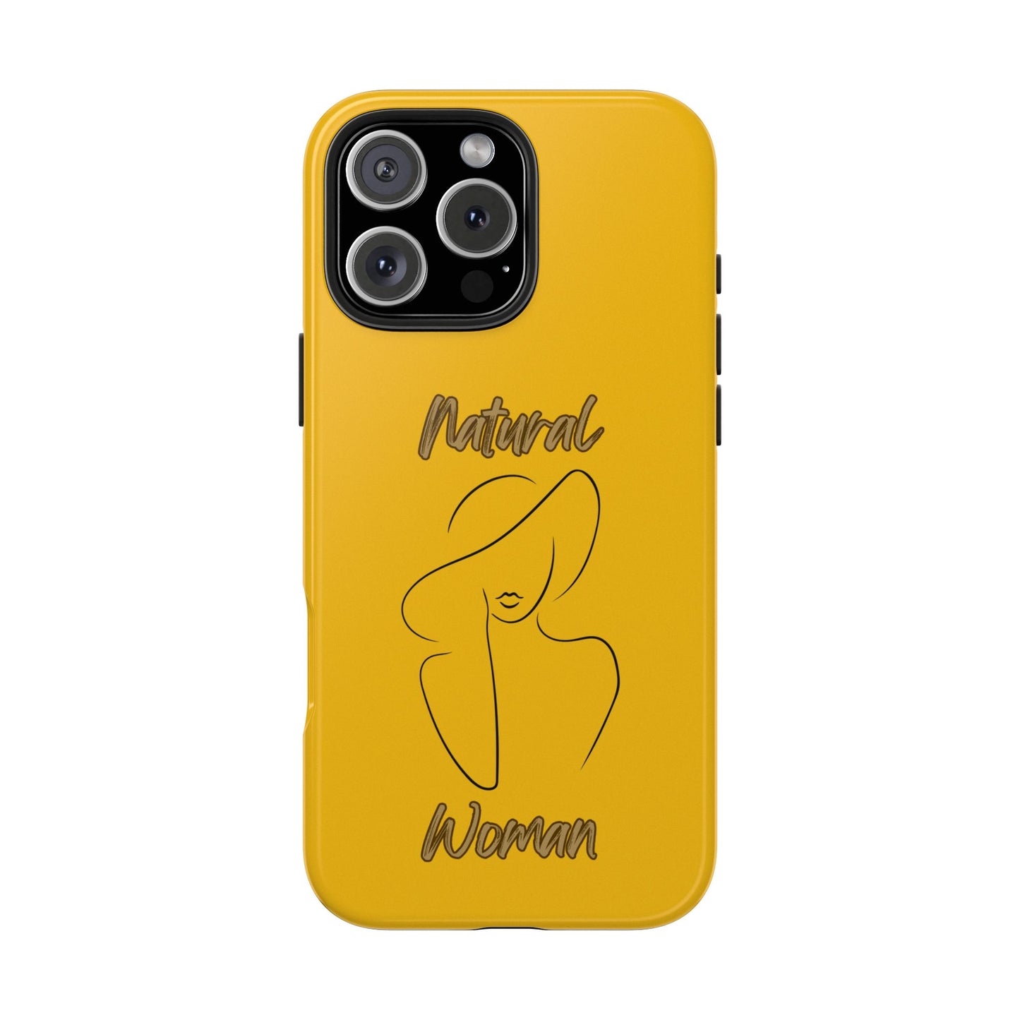 Natural Woman Sun Hat (BL) Tough Phone Cases YELLOW