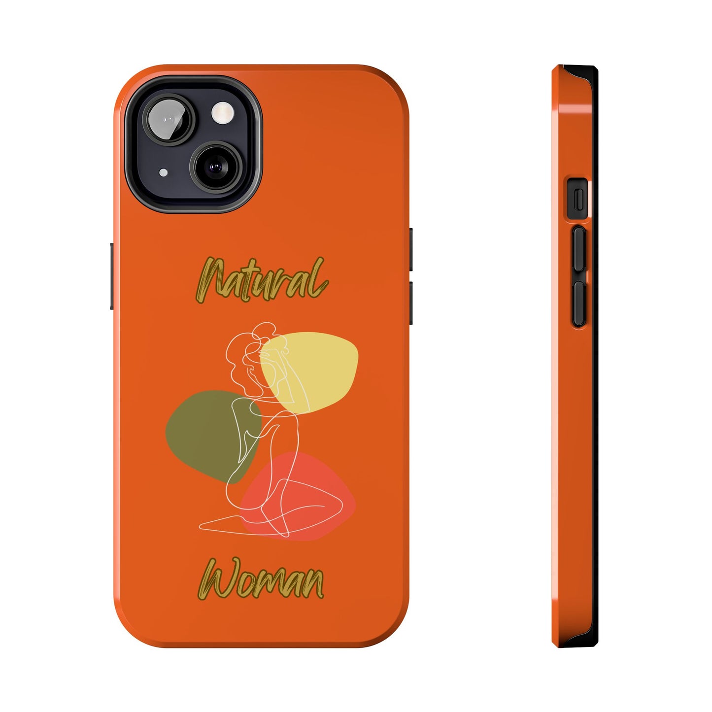 Natural Woman Colorful Pose (WL)Tough Phone Cases ORANGE