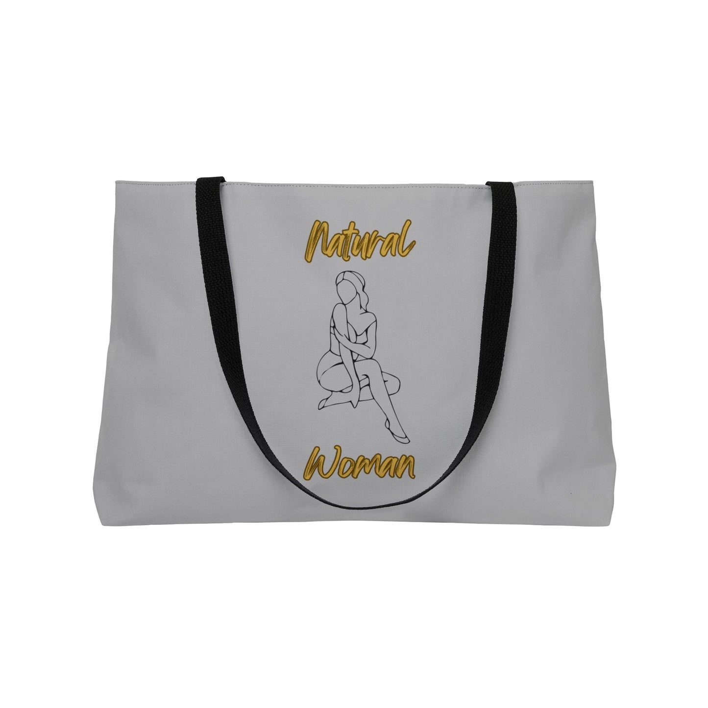 Natural Woman Shoulder Action (BL) Weekender Tote Bag LIGHT GREY