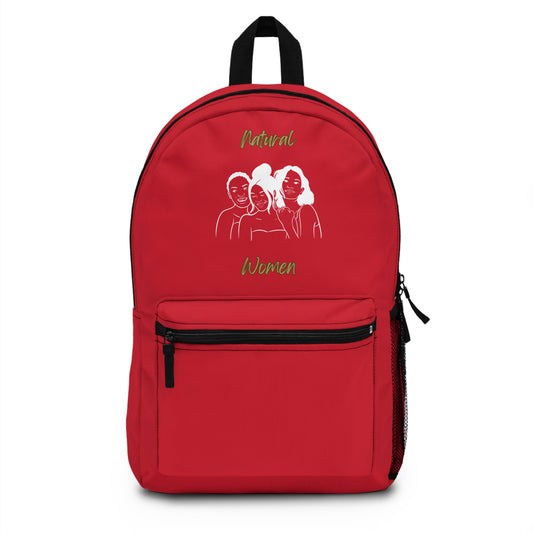 Natural Women Laughing Friends (WL) Backpack DARK RED