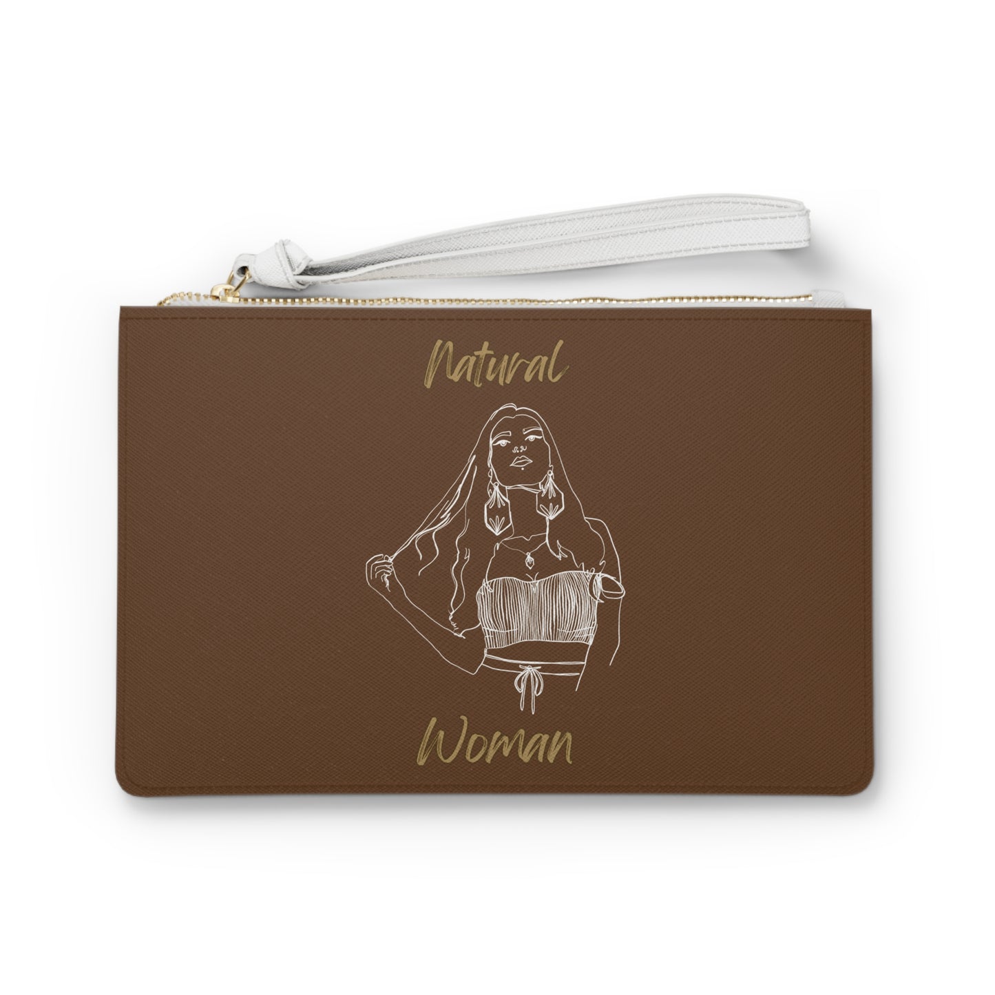 Natural Woman Thinking (WL) Clutch Bag BROWN