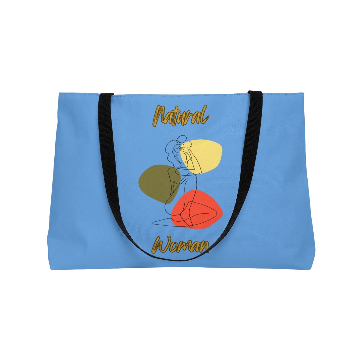 Natural Woman Colorful Pose (BL) Weekender Tote Bag LIGHT BLUE