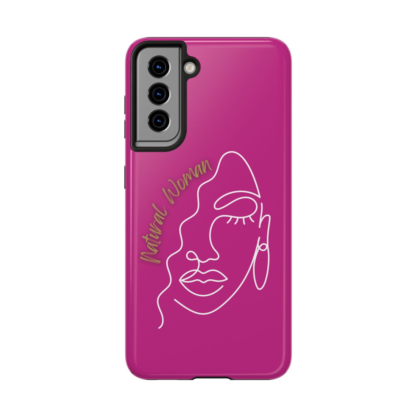 Natural Woman Half Face (WL)Tough Phone Case PINK