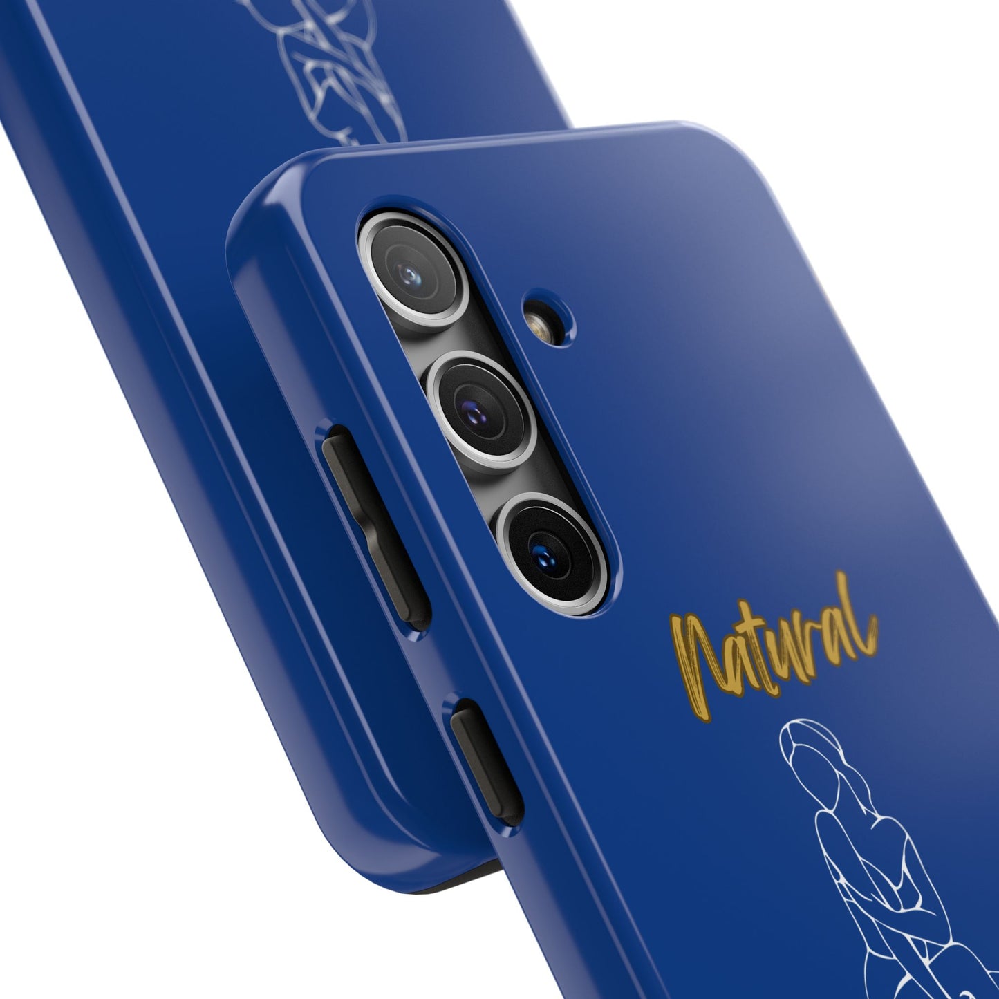 Natural Woman Shoulder Action (WL)Tough Phone Cases DARK BLUE