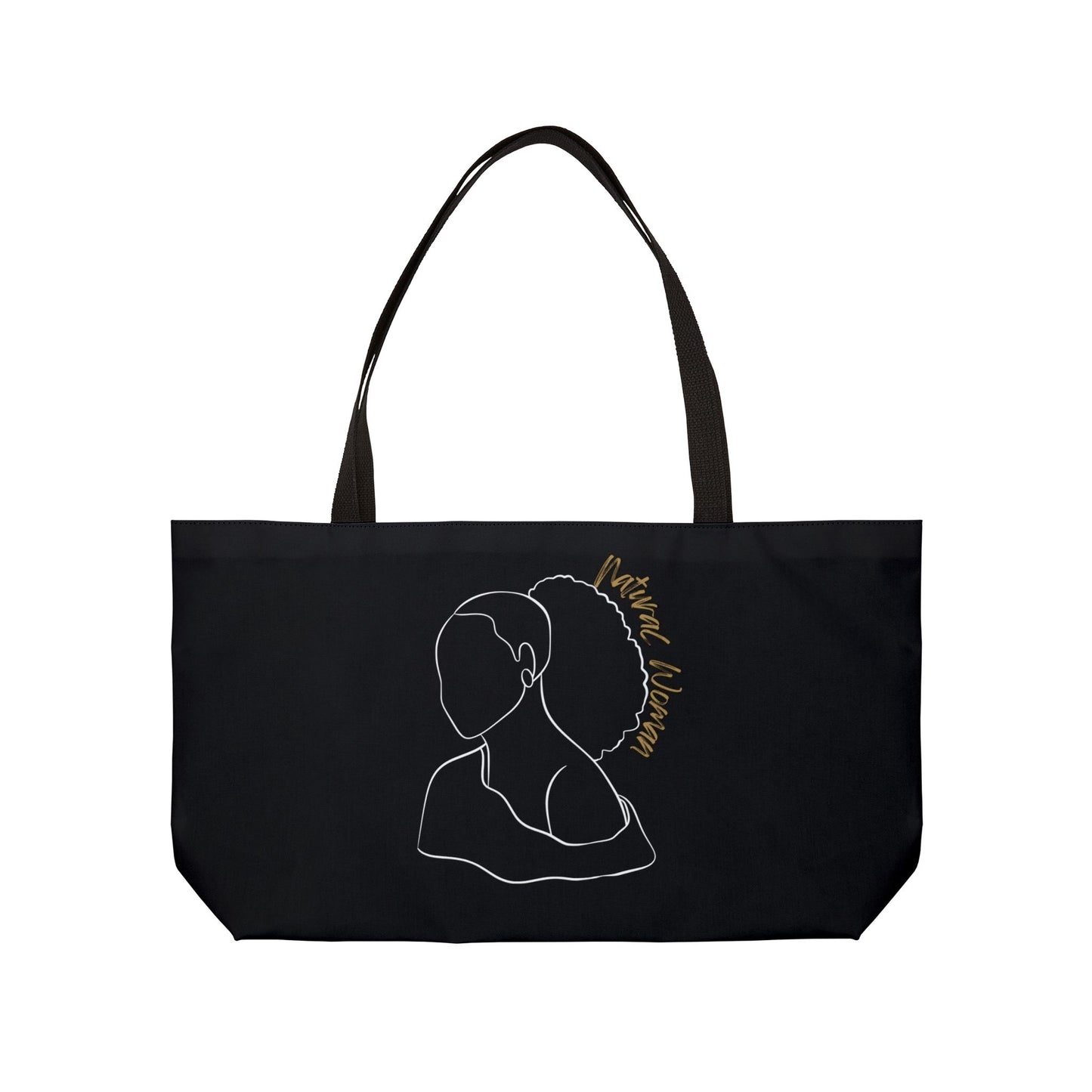 Natural Woman Behind Head (WL) Weekender Tote Bag BLACK