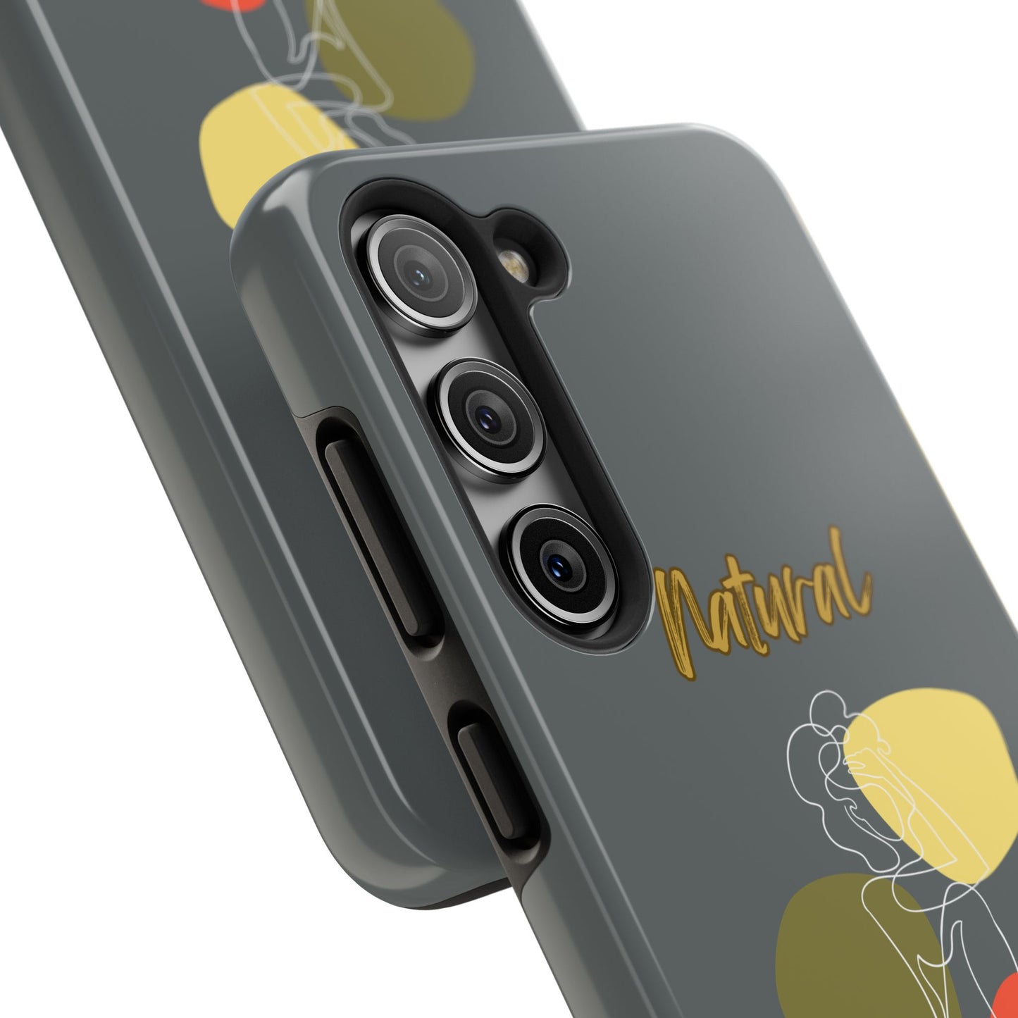 Natural Woman Colorful Pose (WL)Tough Phone Cases DARK GREY