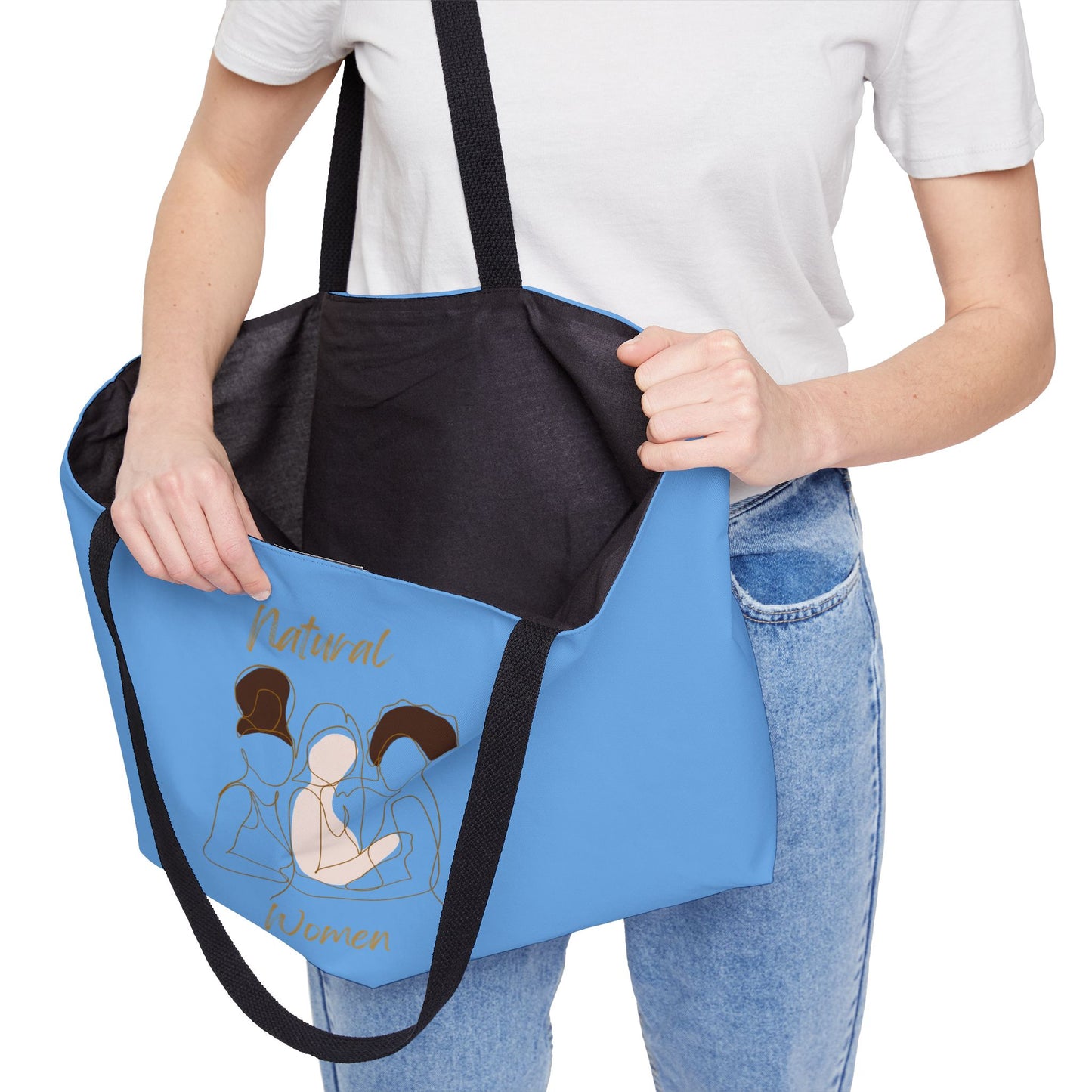 Natural Women Friends (BL) Weekender Tote Bag LIGHT BLUE