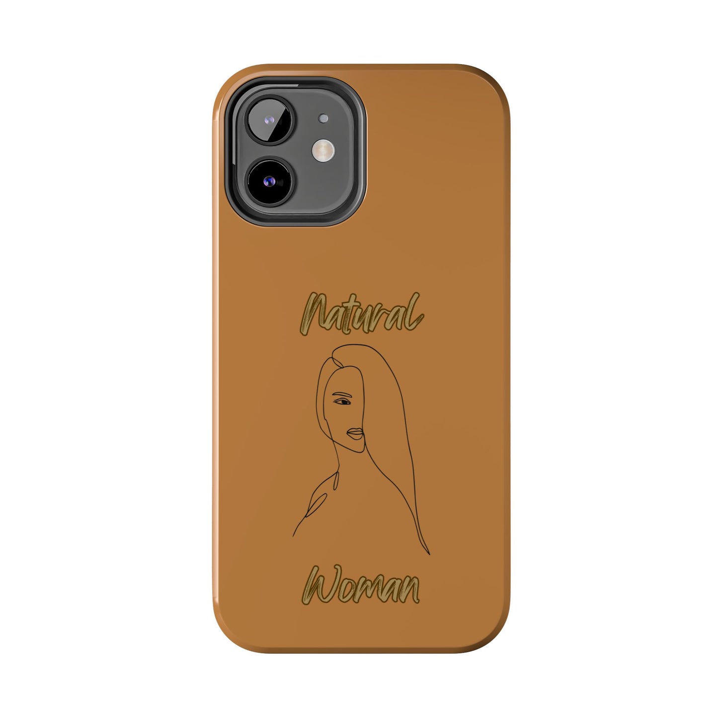 Natural Woman Covered Eye (BL)Tough Phone Cases LIGHT BROWN