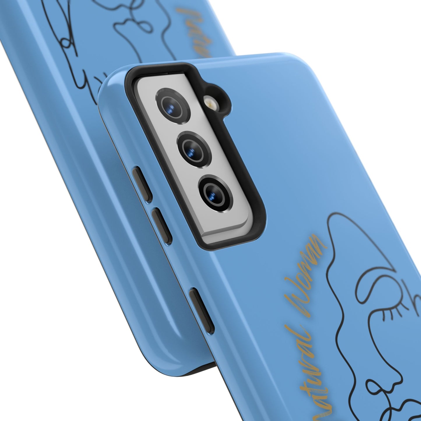 Natural Woman Half Face (BL)Tough Phone Case LIGHT BLUE