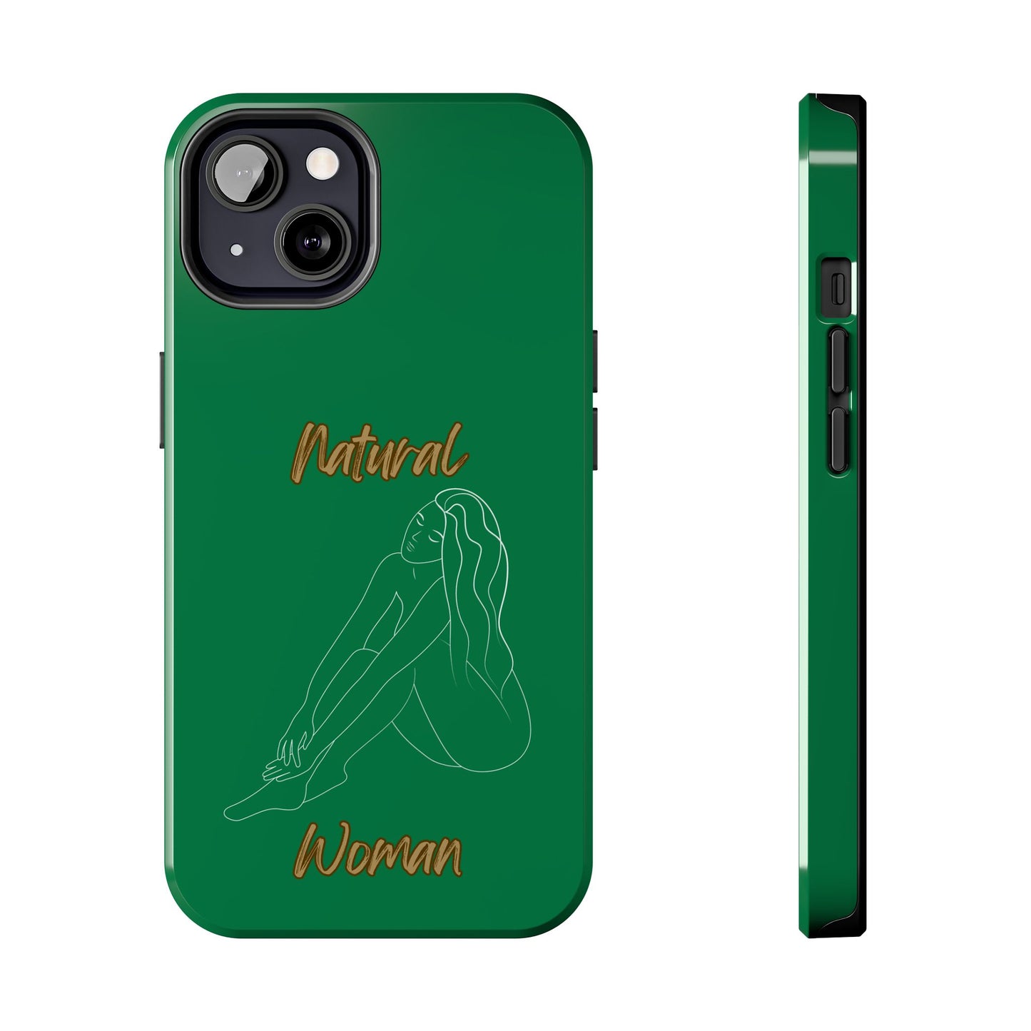 Natural Woman Beauty (WL) Tough Phone Cases DARK GREEN