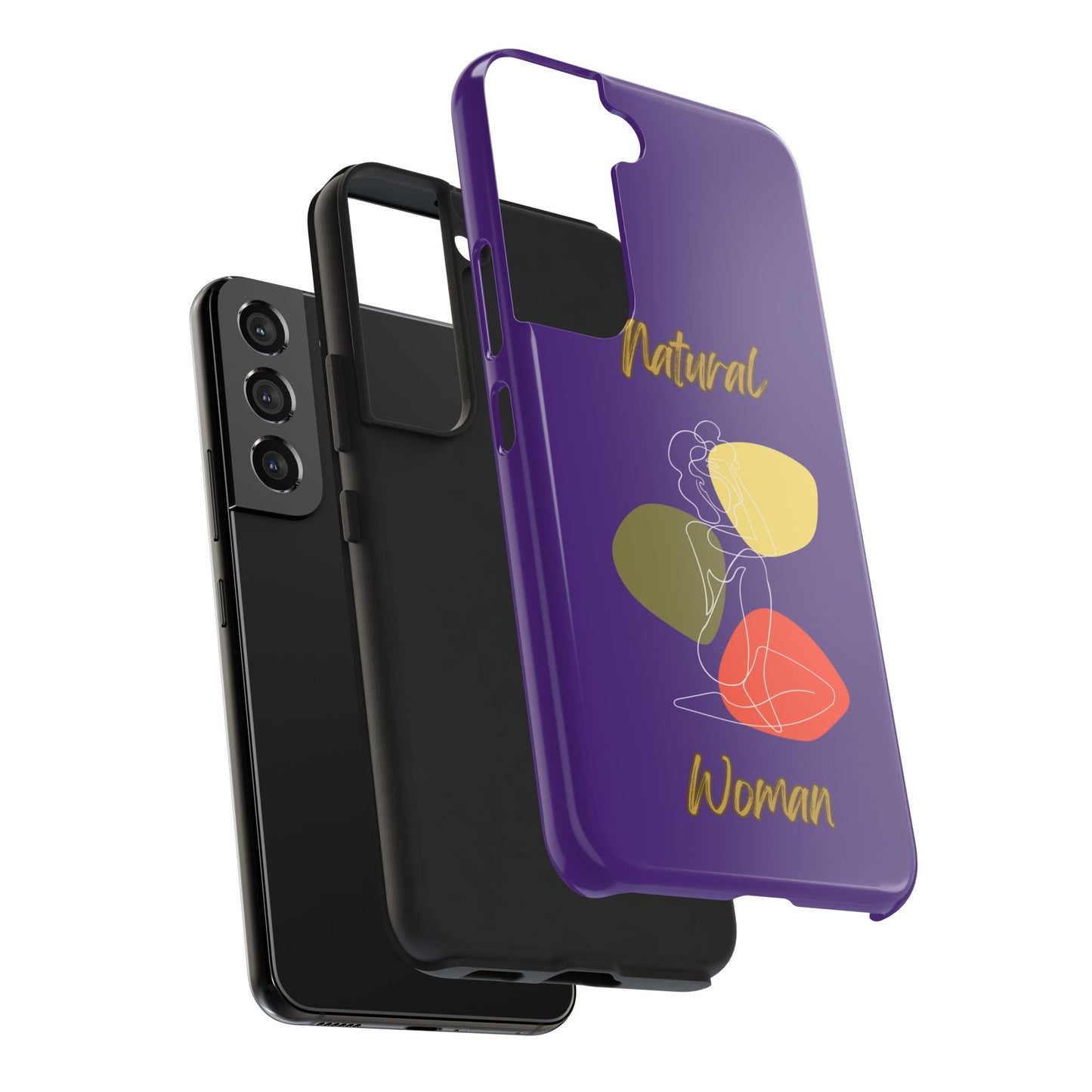 Natural Woman Colorful Pose (WL)Tough Phone Cases PURPLE