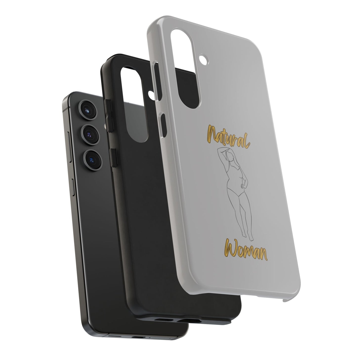 Natural Woman Looking Good (BL)Tough Phone Cases LIGHT GREY