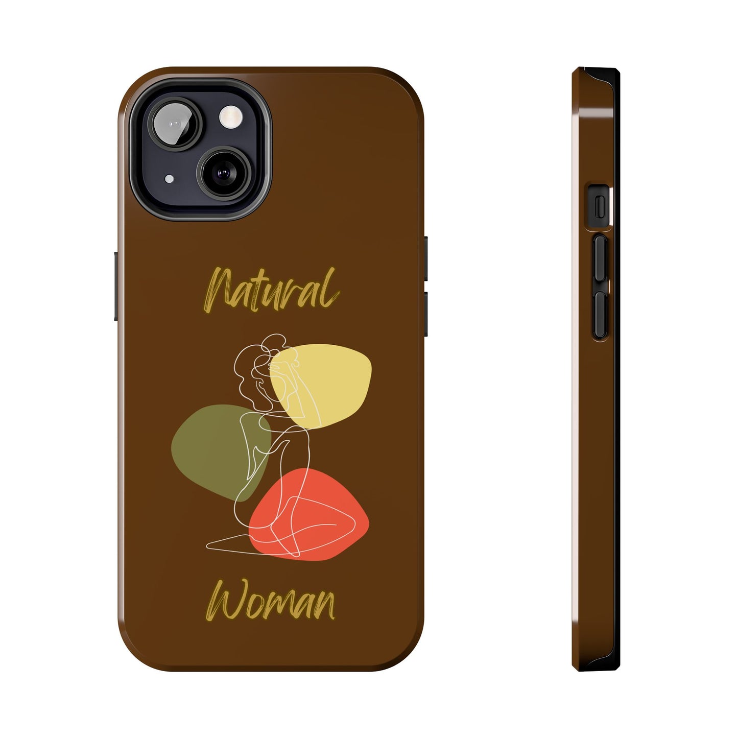 Natural Woman Colorful Pose (WL)Tough Phone Cases BROWN