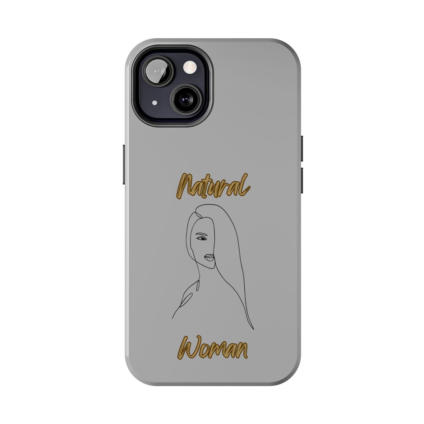 Natural Woman Covered Eye (BL)Tough Phone Cases LIGHT GREY