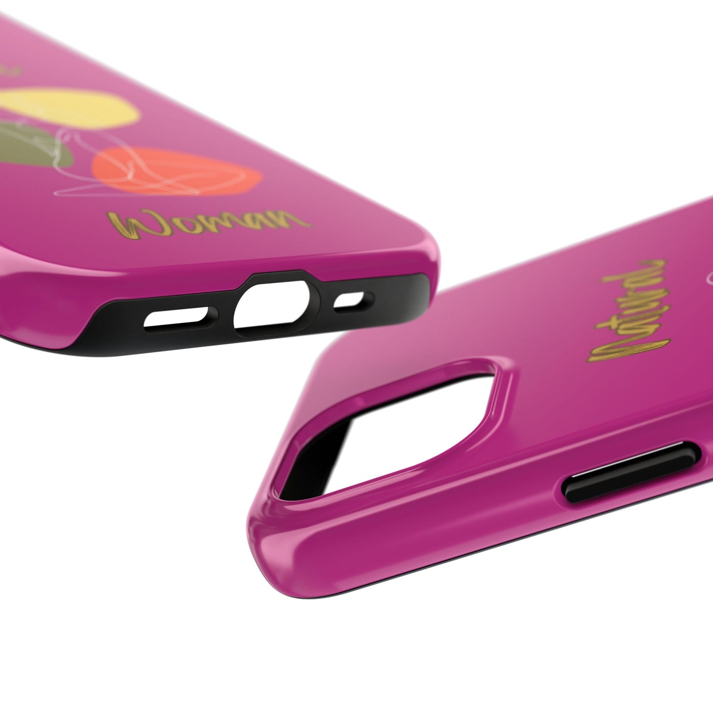 Natural Woman Colorful Pose (WL)Tough Phone Cases PINK