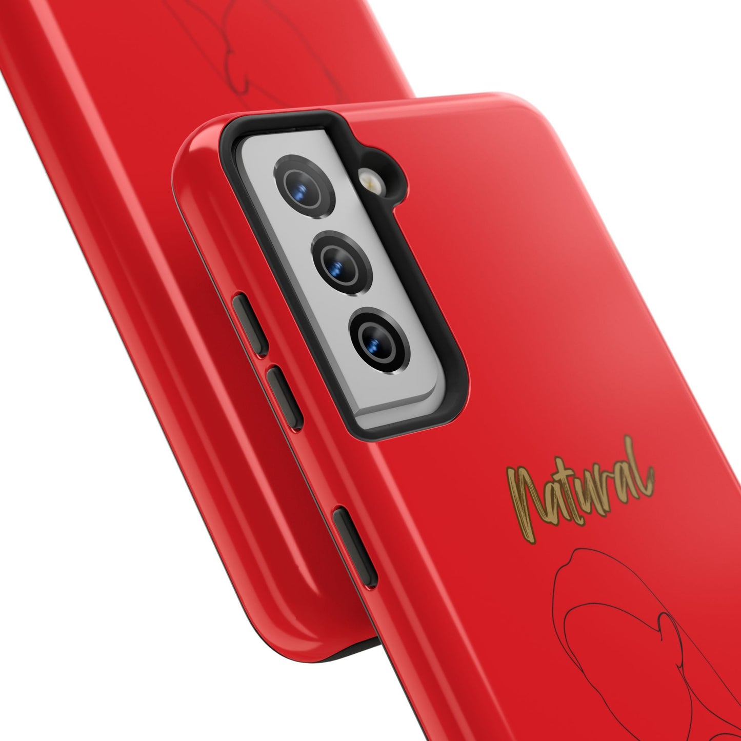 Natural Woman Tilted Look (BL) Tough Phone Cases RED