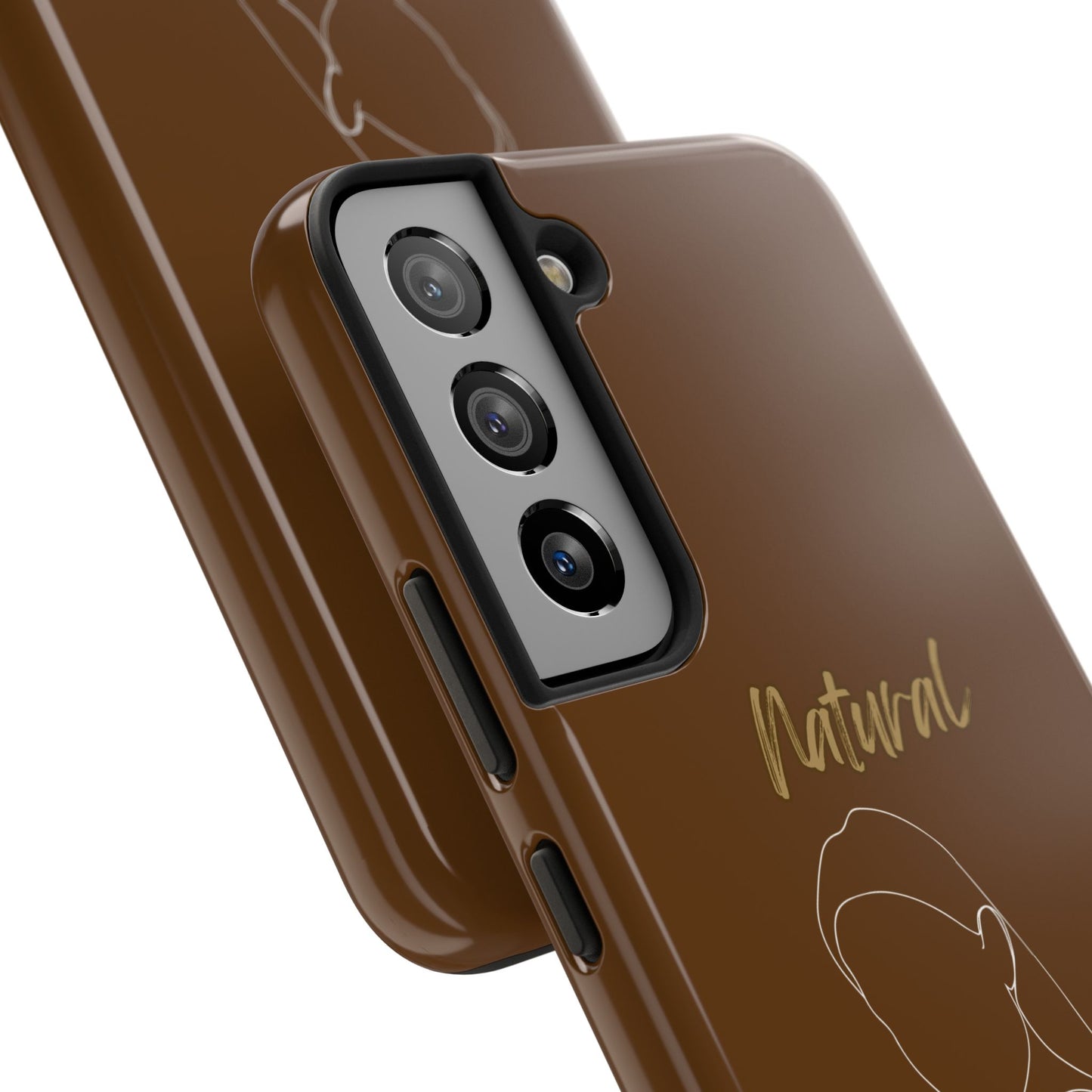 Natural Woman Tilted Look (WL) Tough Phone Cases BROWN