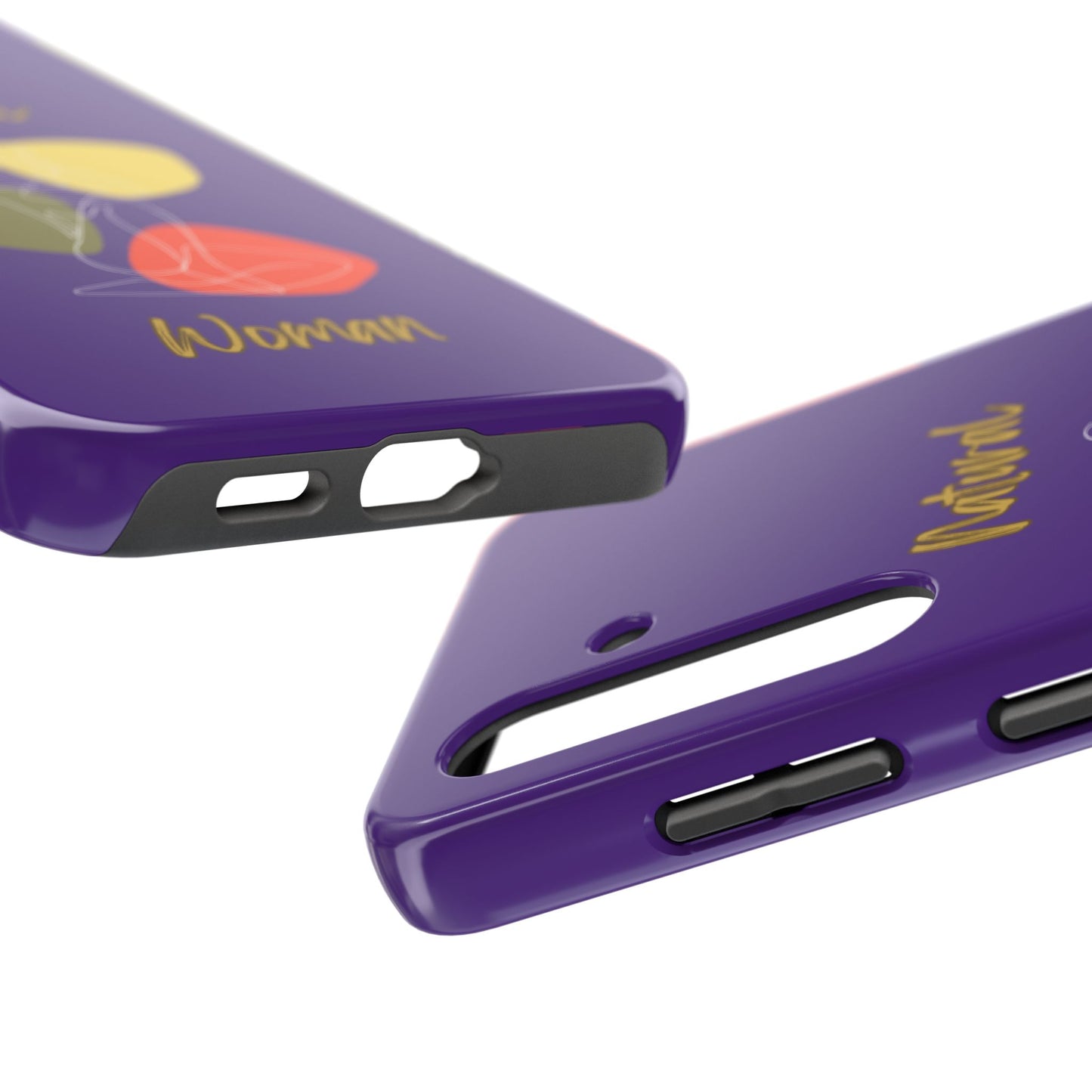 Natural Woman Colorful Pose (WL)Tough Phone Cases PURPLE