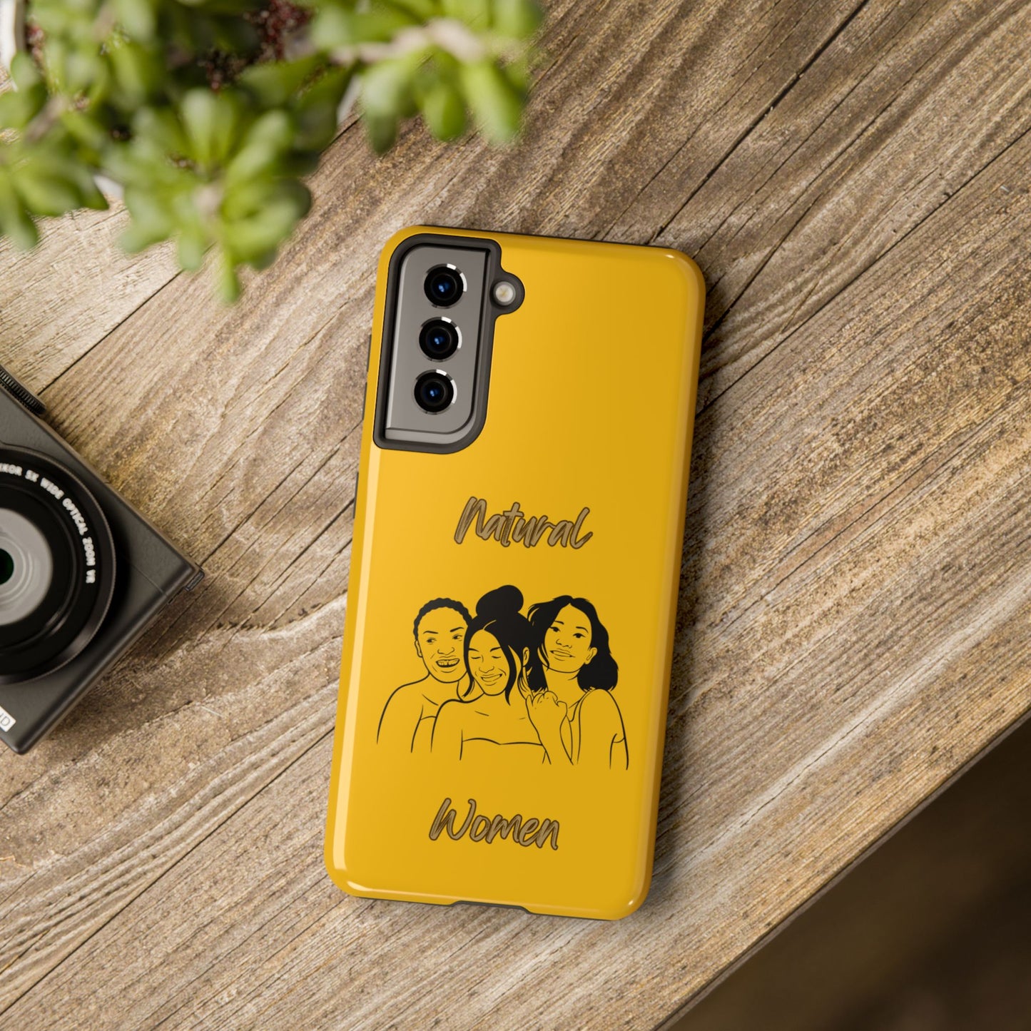 Natural Women Laughing Friends (BL)Tough Phone Cases YELLOW